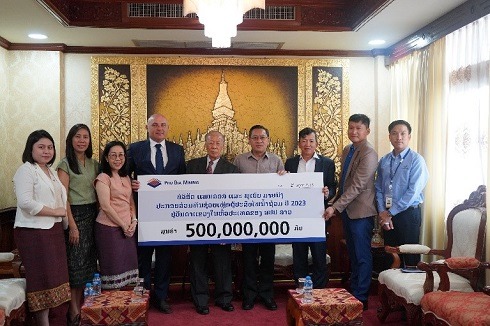  Disaster relief pledge given to the Government of Laos